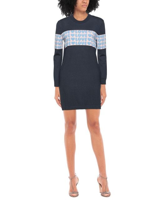 Love Moschino Blue Mini Dress