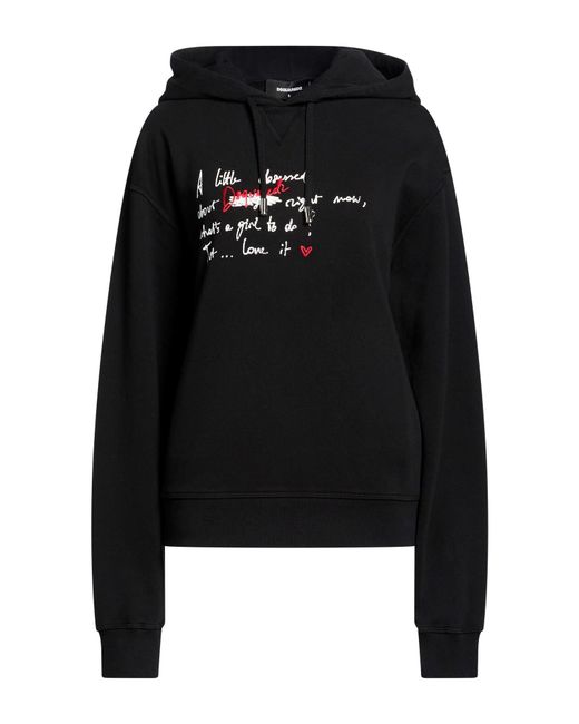 DSquared² Black Sweatshirt Cotton