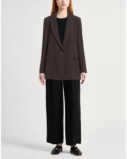 Kontatto Black Blazer Polyester, Viscose, Elastane