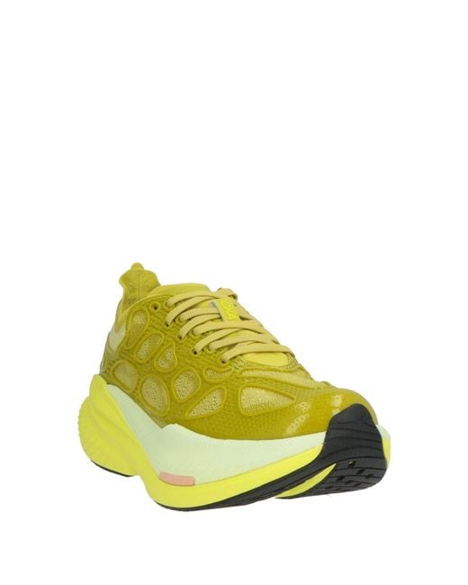 Hoka One One Yellow Lime Sneakers Textile Fibers, Synthetic Fibers