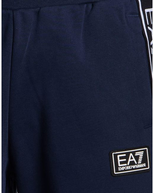 EA7 Blue Pants Cotton, Polyester for men