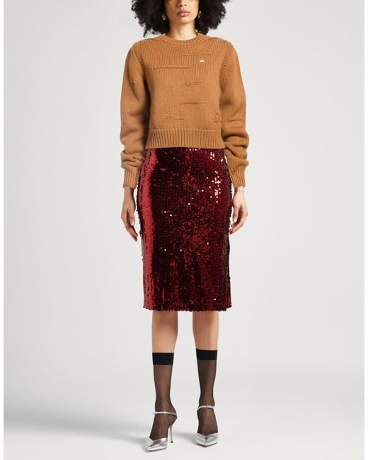 DSquared² Brown Camel Sweater Wool