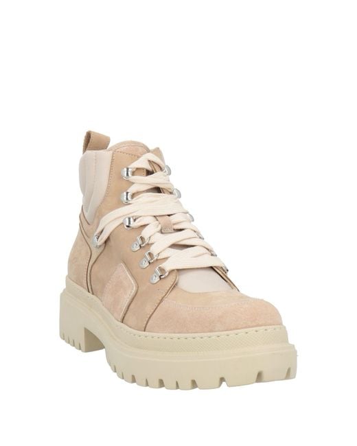 Peserico Natural Ankle Boots Leather