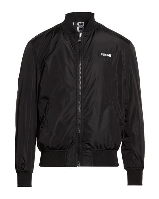Versace Black Jacket Polyamide for men