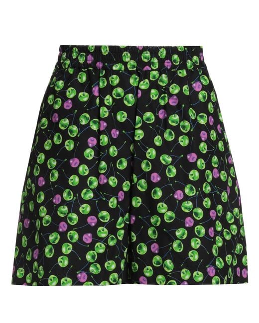 MSGM Green Shorts & Bermuda Shorts