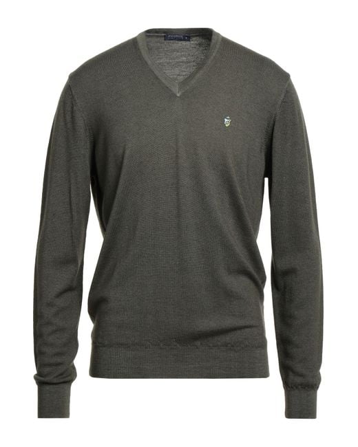 Avignon Gray Sweater Merino Wool for men