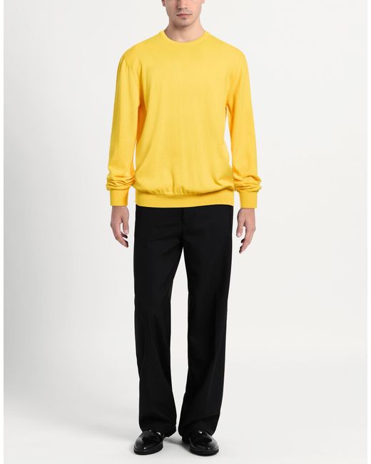 Andrea Fenzi Yellow Jumper for men