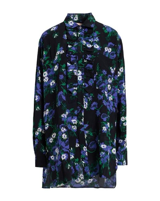 Plan C Blue Shirt Silk