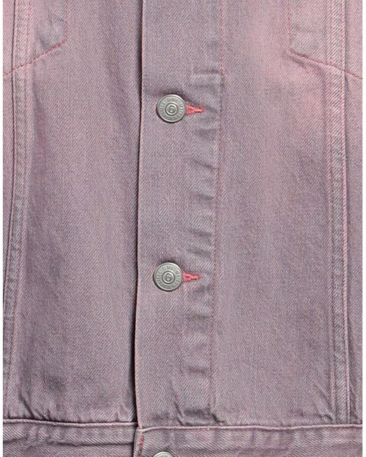 MM6 by Maison Martin Margiela Purple Denim Outerwear for men