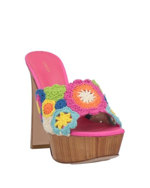 Le Silla Pink Mules & Clogs