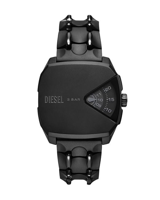 DIESEL Black D.v.a. Three-hand Stainless Steel Watch - Dz2171 for men