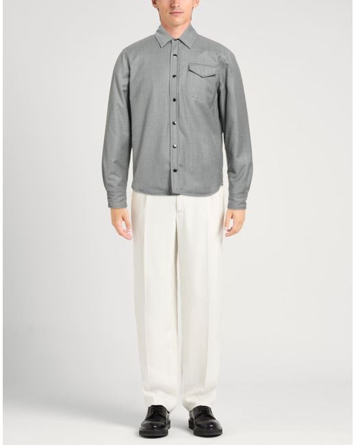 Drumohr Gray Jacket Virgin Wool for men