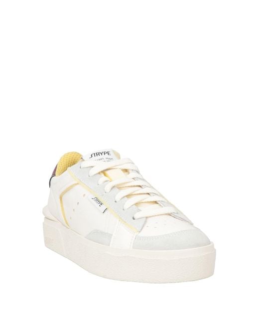 Strype White Sneakers Leather