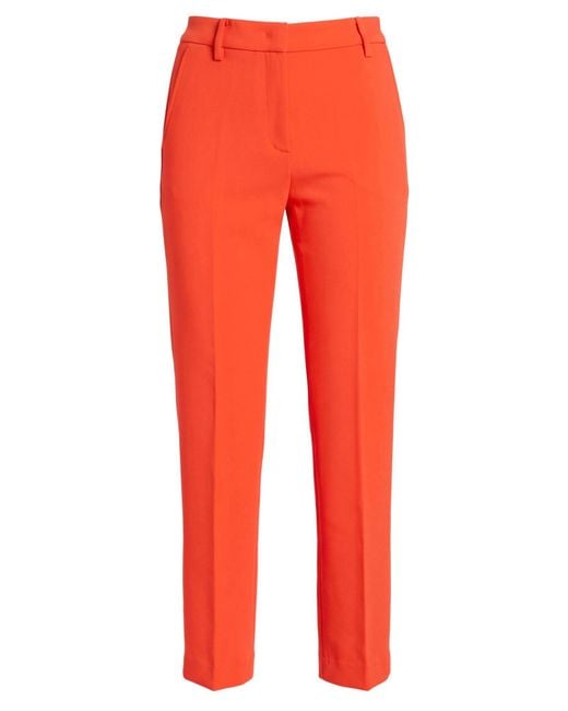 Department 5 Red Pants Polyester, Elastane