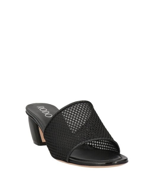 Rodo Black Sandals