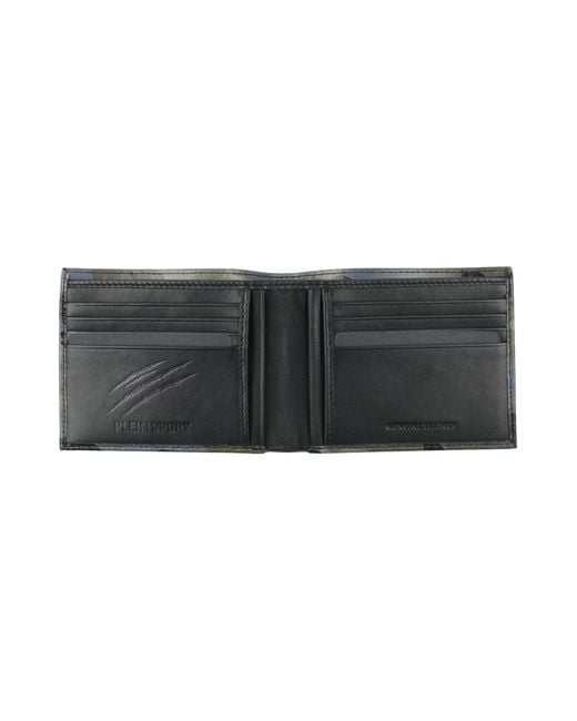 Philipp Plein Green Wallet Cow Leather for men
