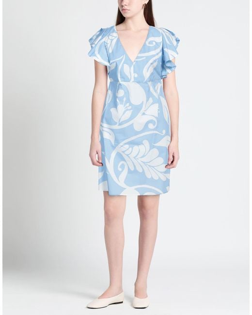 Barba Napoli Blue Mini Dress