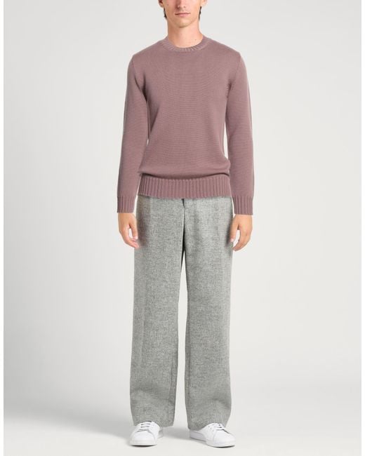 Alpha Studio Pink Antique Rose Sweater Wool for men