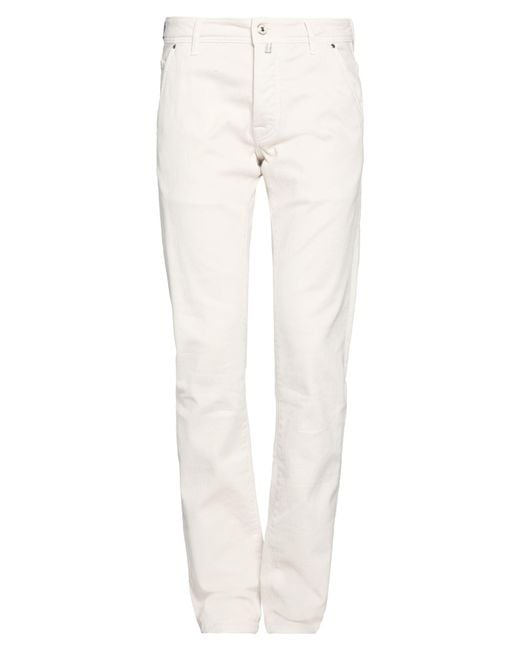 Jacob Cohen White Jeans Cotton, Elastane for men
