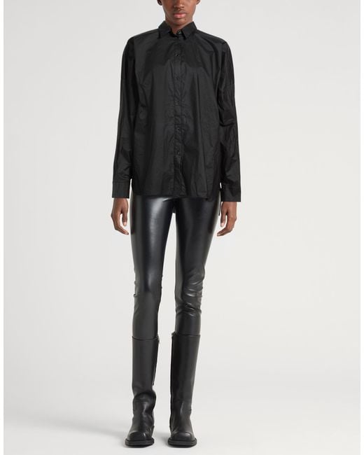 Masnada Black Shirt Cotton, Polyurethane