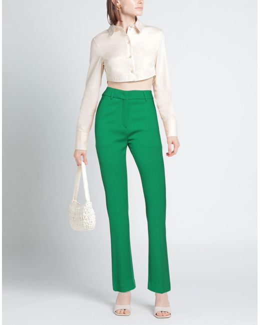 Incotex Green Pants Virgin Wool, Elastane