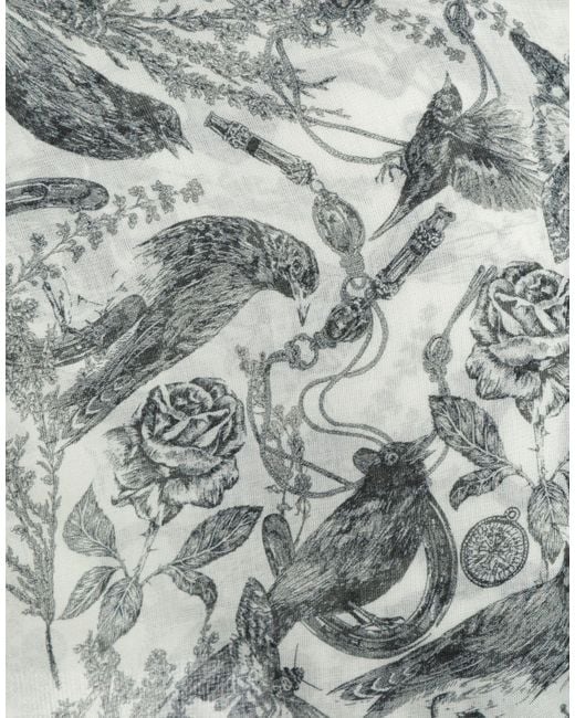 McQueen White Scarf for men