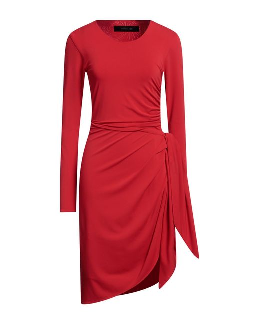 FEDERICA TOSI Red Midi Dress