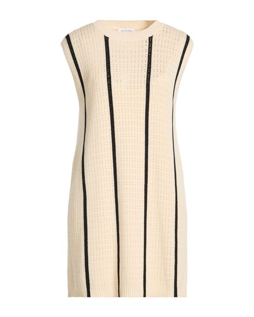 Anine Bing Natural Mini Dresses