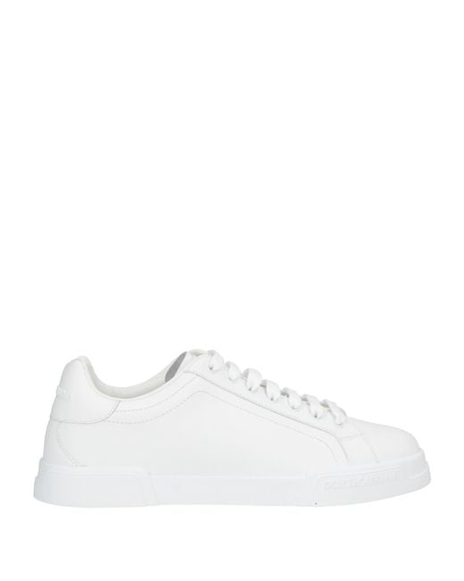 Dolce & Gabbana White Sneakers Leather for men