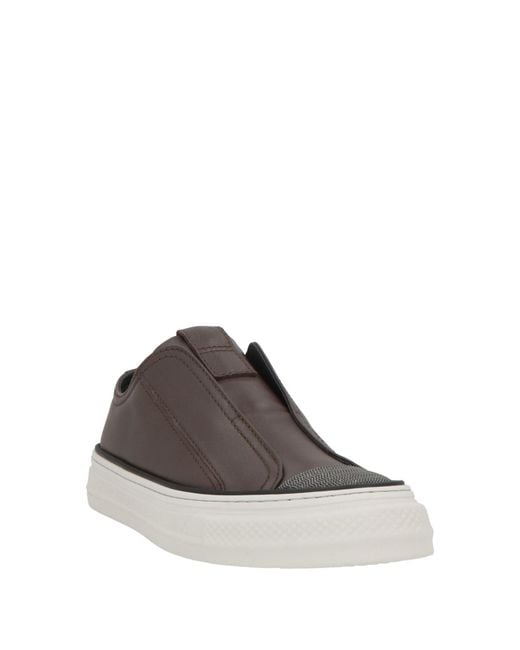 Brunello Cucinelli Brown Dark Sneakers Leather