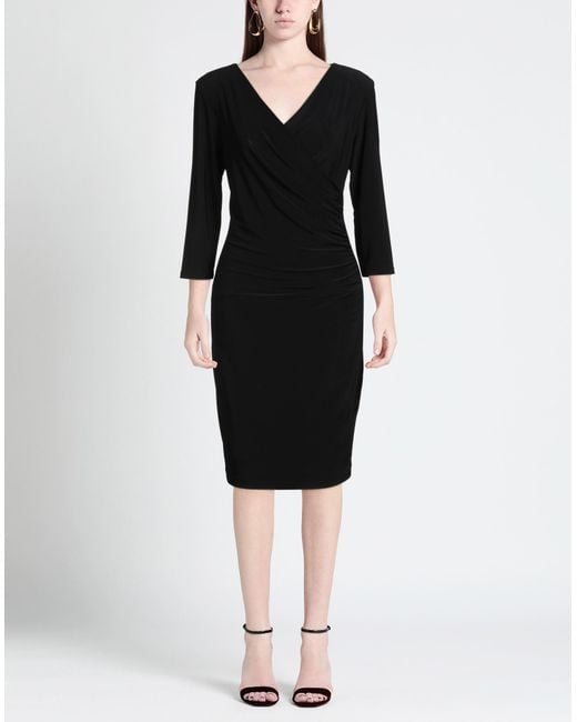 Joseph Ribkoff Black Midi-Kleid