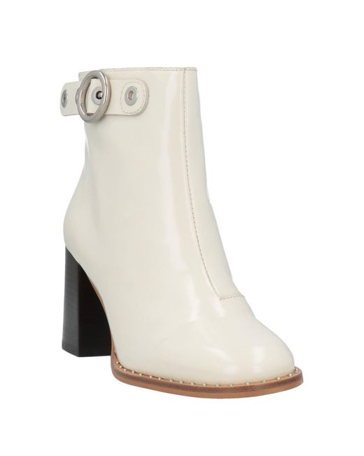 See By Chloé White Ankle Boots
