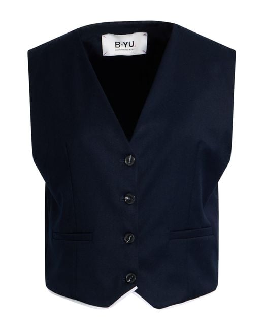 B.yu Blue Waistcoat