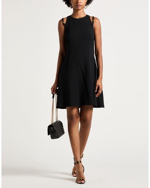 Versace Black Mini Dress Acetate, Viscose
