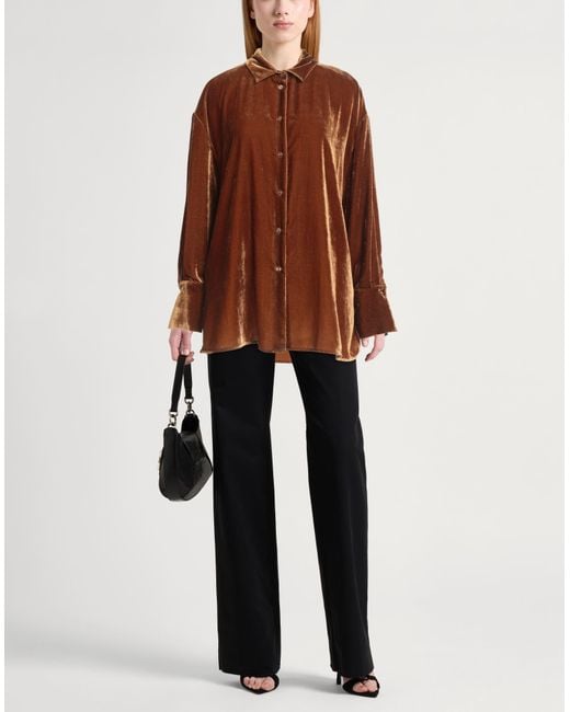 Semicouture Brown Shirt