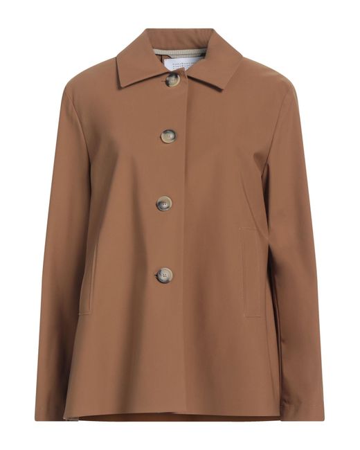 Harris Wharf London Brown Overcoat & Trench Coat