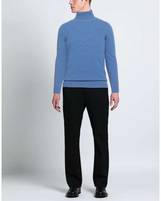 40weft Blue Turtleneck for men