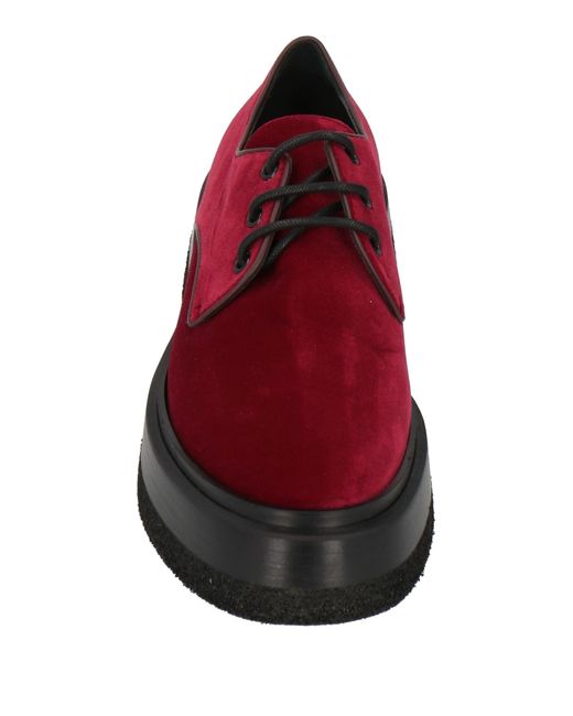 Roberto Festa Red Lace-up Shoes