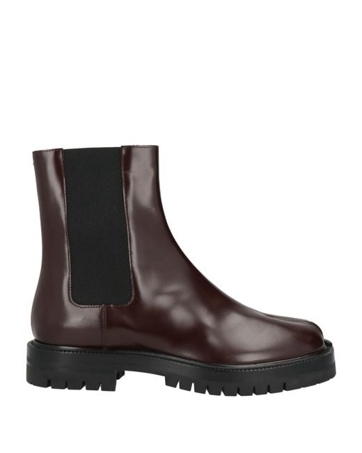 Maison Margiela Brown Ankle Boots Leather for men
