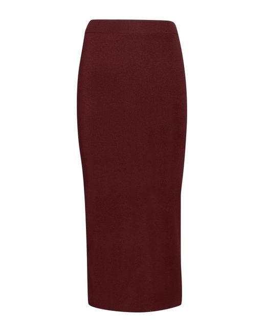Dorothee Schumacher Red Midi Skirt