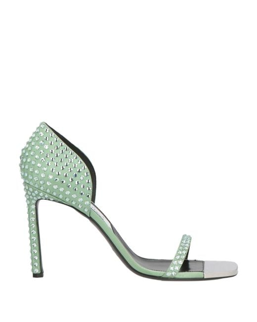 AREA X SERGIO ROSSI Green Sandals