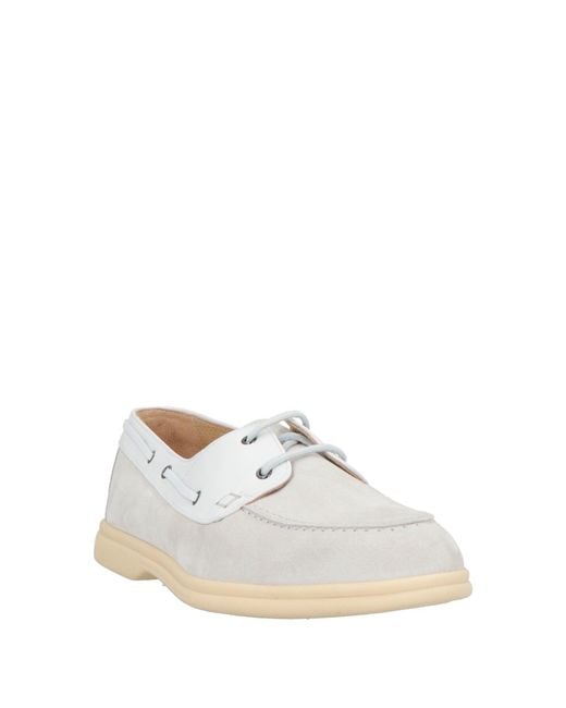 Doucal's White Loafers Leather