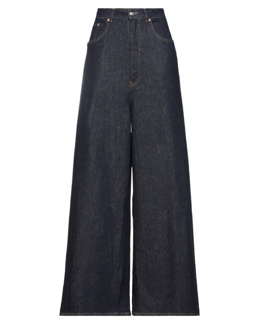 MM6 by Maison Margiela Blue Jeans Cotton, Polyester, Elastane