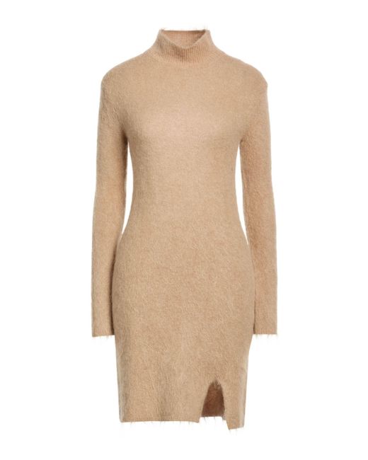 ViCOLO Natural Mini Dress Alpaca Wool, Polyamide, Virgin Wool, Elastane