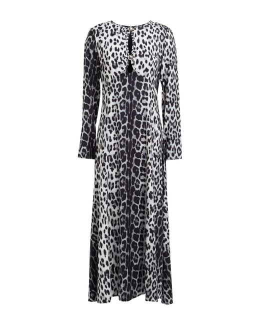 No Secrets Gray Maxi-Kleid