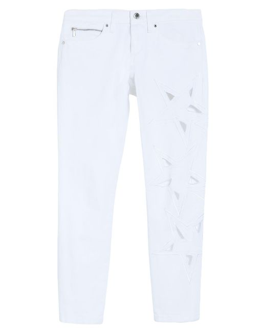 Dirk Bikkembergs White Jeans Cotton, Elastane