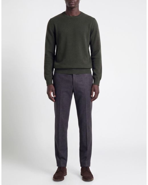 Alpha Studio Green Dark Sweater Cashmere for men