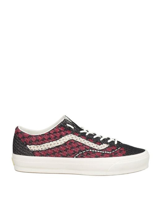 Vans Brown Burgundy Sneakers Textile Fibers for men