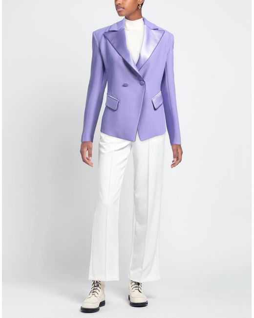 HEBE STUDIO Purple Suit Jacket