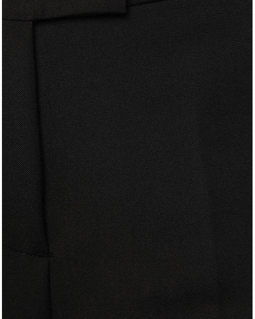 Clips Black Tricot Pants Polyester, Viscose, Elastane